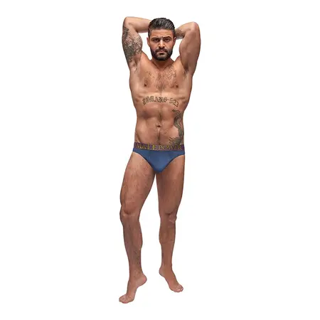 Male Power Avant-Garde Enhancer Thong L/XL Antique Blue Finish