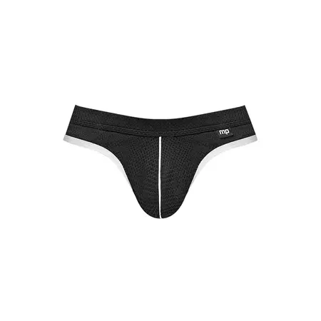 Male Power Sport Mesh Jock S/M - Athletic Mesh, Logo Waistband