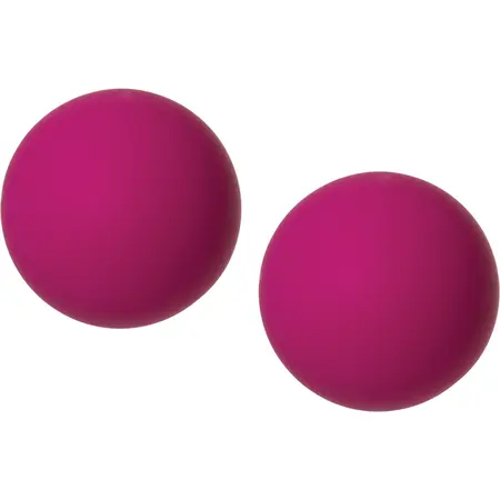 Steamy Ben-Wa Balls Silicone Duo Blue & Pink - Velvet Touch Finish