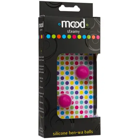 Steamy Ben-Wa Balls Silicone Duo Blue & Pink - Velvet Touch Finish
