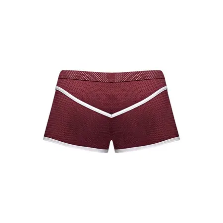 Male Power Sport Mesh Mini Short M Burgundy Atletski Kroj