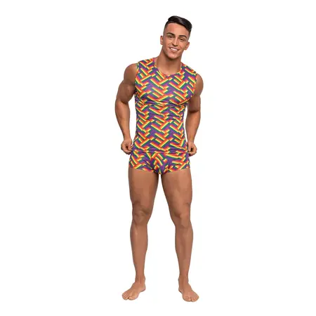 Male Power Fitness Tank XL - Dugin riblja kost, prozračni top