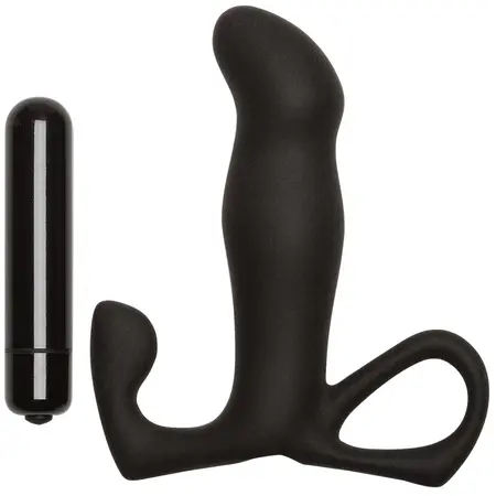 Doc Johnson OptiMALE Vibrating Silicone Prostate Massager Black