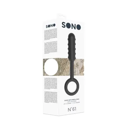 SONO No.61 Black Silicone Model with Metal Ring - Ergonomic Design
