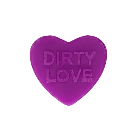 Dirty Love Heart Soap Lavender Scented Premium Bath Bar 90g