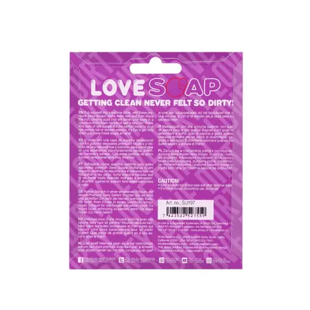 Dirty Love Heart Soap Lavender Scented Premium Bath Bar 90g