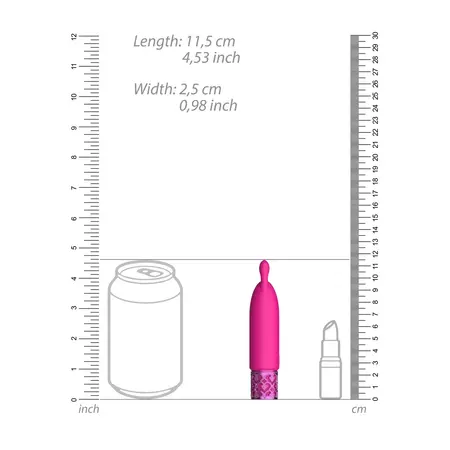 Twinkle Rechargeable Silicone Bullet - Compact Intimate Massager, Pink