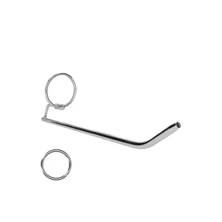 Mystim Stainless Steel Urethral Trainer with Glans Ring 8 mm
