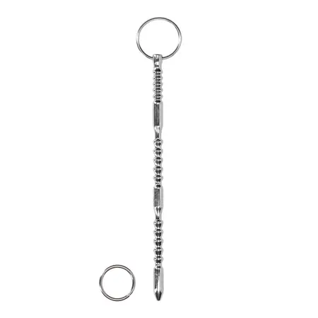 Mystim Ribbed Stainless Steel Sounding Rod 0.4/9 mm - Durable Precision Tool