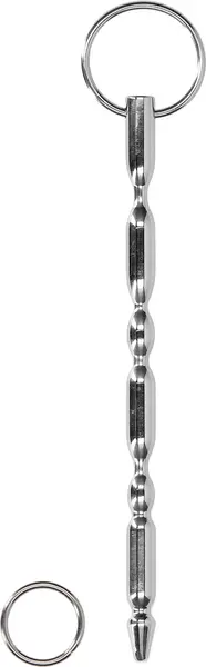 Mystim Ribbed Stainless Steel Urethral Wand 9.5 mm - Medical Grade Metal