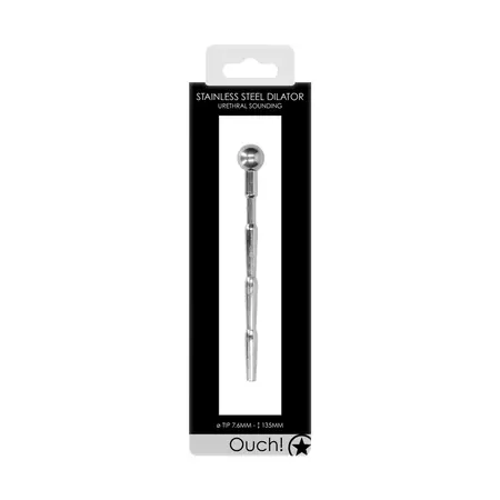 Long Hollow Urethral Sound Model 0.3 / 8 mm Stainless Steel with O-Ring