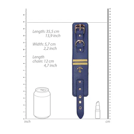 EasyToys Ankle Cuffs Sailor Theme Adjustable Soft Restraint Blue