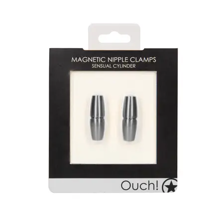 XR Brands Magnetic Cylinder Nipple Clamps - Adjustable Aluminum Design