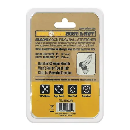 Oxballs Nut Ring Silicone Comfort Fit 50mm Black