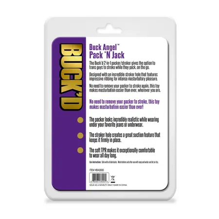 Buck'd 2-in-1 Packer and Intimate System Soft TPR Beige