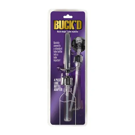 Buck'd Lube Injector System with Adjustable Hose and Caps, 10cm