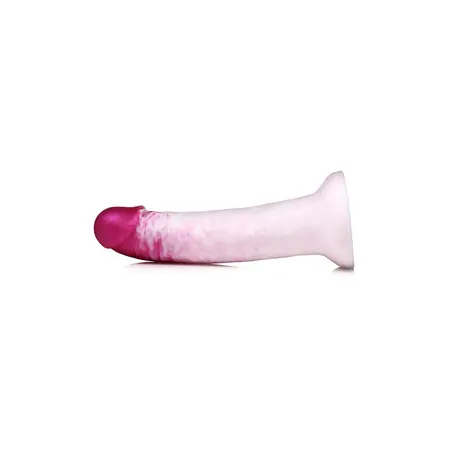 XR Brands Real Swirl Silicone Model with Suction Base - Multicolor, 19 cm