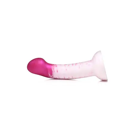 Blush Novelties G-Swirl Silicone Model with Suction Cup, Purple-White