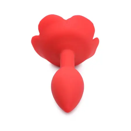 Booty Bloom Silicone Rose Plug Medium - Velvet Touch, Floral Design