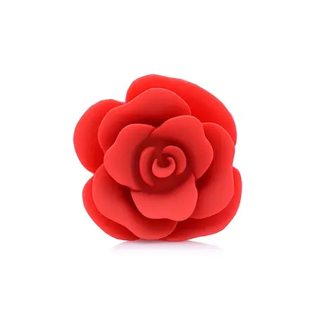 Booty Bloom Silicone Rose Plug Medium - Velvet Touch, Floral Design