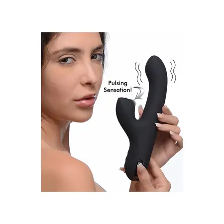 XR Brands 5 Star Silicone Rabbit Intimate Dual Motor System, Pink