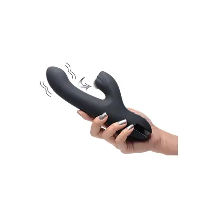 XR Brands 5 Star Silicone Rabbit Intimate Dual Motor System, Pink