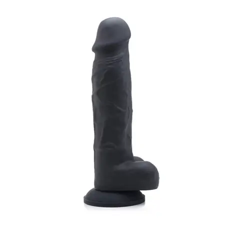 SI Novelties SU Black Silicone Model with Base and Contoured Form