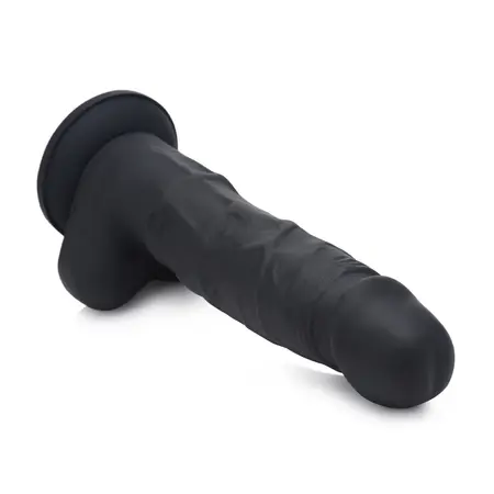 SI Novelties SU Black Silicone Model with Base and Contoured Form