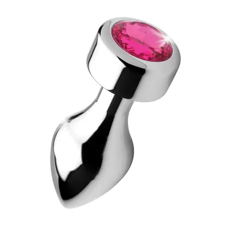 Blush Novelties Temptasia Aluminum Plug Medium Pink Gem Weighted Base