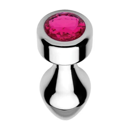 Blush Novelties Temptasia Aluminum Plug Medium Pink Gem Weighted Base