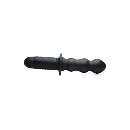 XR Brands The Groove Silicone Massager with Ergonomic Handle Black
