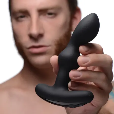 XR Brands Pro-Bead Beaded Prostate Wellness Massager Black 5 Modes
