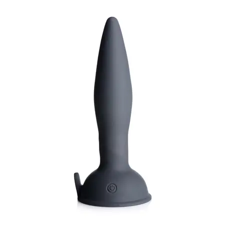 XR Brands Turbo Ass-Spinner Silikonski Čep Daljinski Upravljač Crni