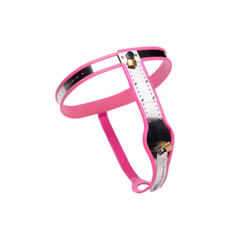 XR Brands Pink Nerđajući Čelik Podesivi Pojas Čednosti za Žene