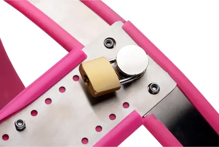 XR Brands Pink Nerđajući Čelik Podesivi Pojas Čednosti za Žene
