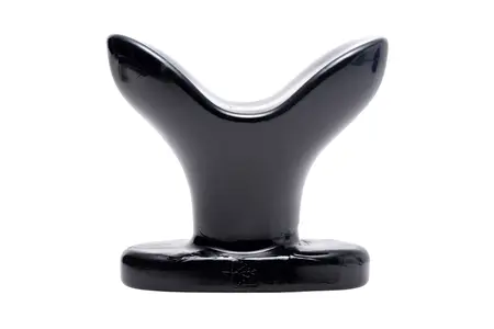 XR Brands Ass Anchor XL Flared Plug Black - Expanding Design, TPE