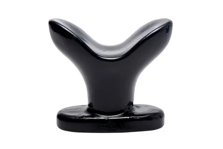 XR Brands Ass Anchor XL Flared Plug Black - Expanding Design, TPE