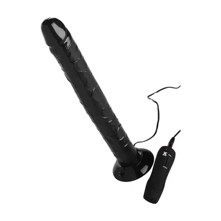 XR Brands Tower of Power Vibrating System Black 32 cm with Harness