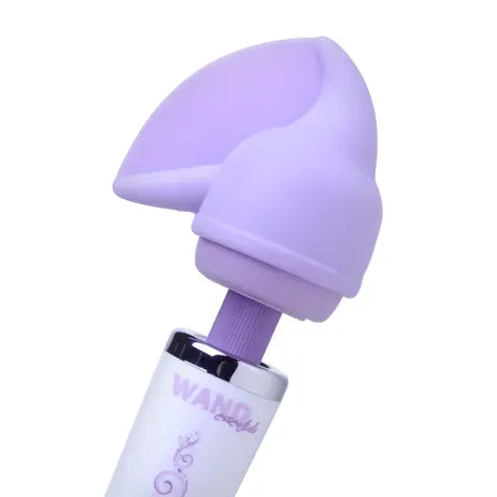 Wand Essentials Flutter Vrh Silikonski Wand Dodatak Ljubičasti 3.5 Inča