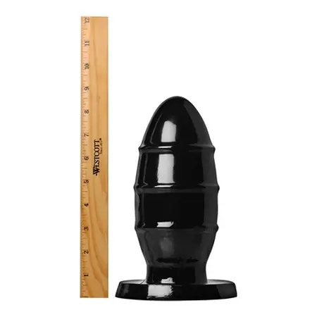 XR Brands The Missile Black Tapered Intimate Plug 8.5