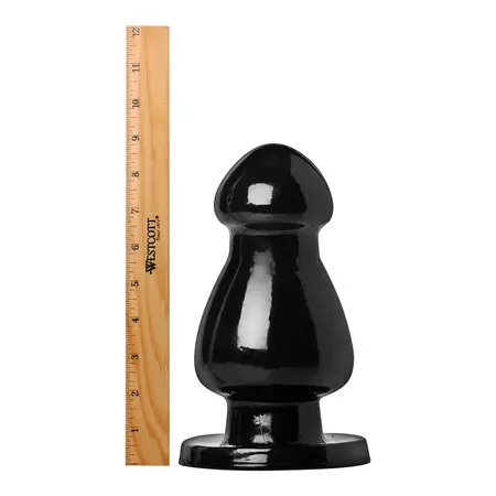 XR Brands Ram and Cram Intimate Plug Black 9 inch Large Size PVC
