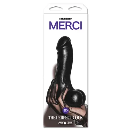 Doc Johnson The Perfect Cock 25 cm Crni Dual Density Model