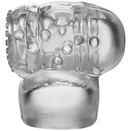 Doc Johnson Cock Teaser Wand Attachment Clear - Textured Accessory