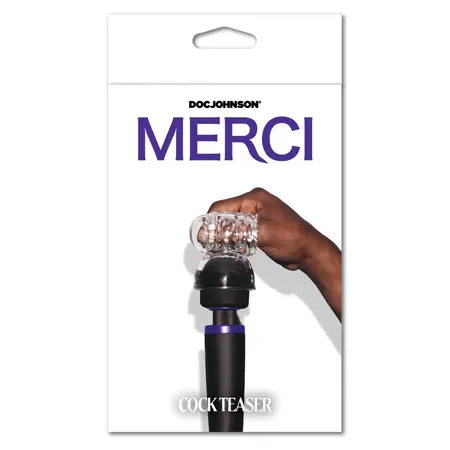 Doc Johnson Cock Teaser Wand Attachment Clear - Textured Accessory