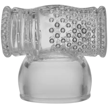 Merci Power Wand Intimate Tunnel Attachment Clear Dual-Texture