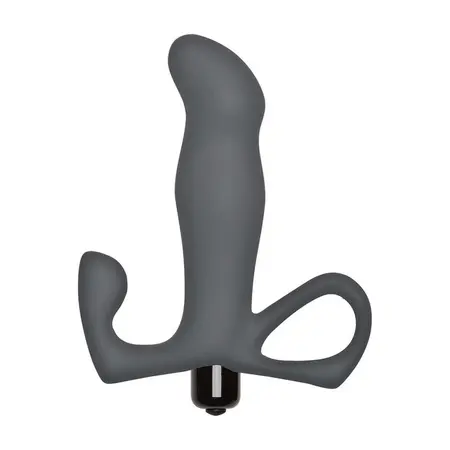 Doc Johnson OptiMALE Vibrating P-Spot Silicone Massager Black
