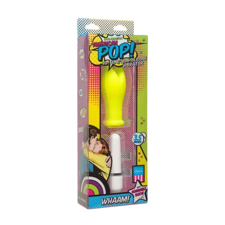 Doc Johnson American Pop Whaam! 10-Funkcijski Silicone Vibrator 15 cm