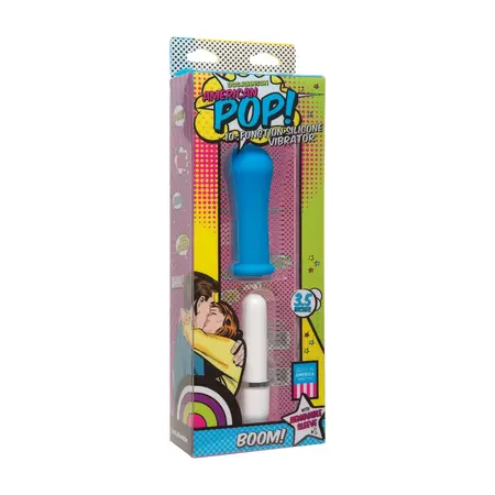 Doc Johnson American Pop Boom! 10-Function Vibrating Intimate Device, Silicone