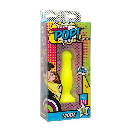 Doc Johnson Mode Silikonski čep 11 cm - Platinum Series, crni