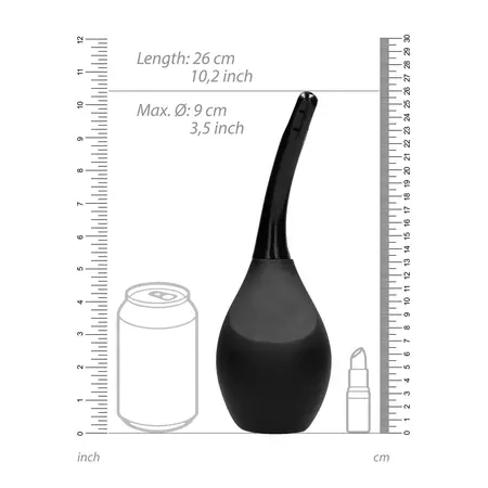 Shots Intimni sistem za čišćenje PVC crni 224 ml univerzalnog dizajna